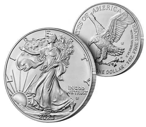 Aguila Americana 1 Oz Plata Pura Moneda Usa