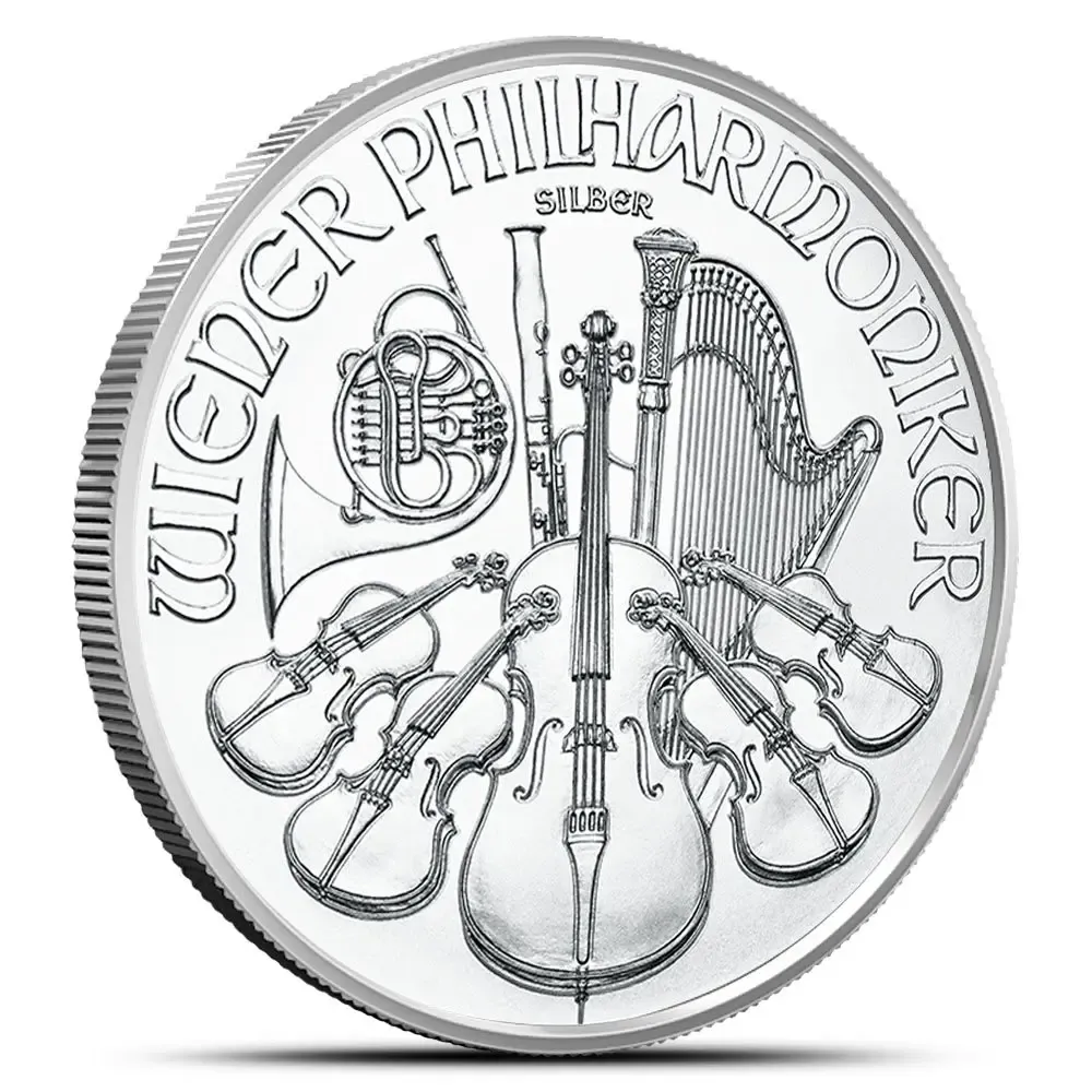 Filarmonica De Viena Austria Moneda 1 Oz Plata Pura 999